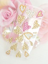 【iphone4/4S/5/5S/5C　デコ ケース】　ハートのgoldクローバー*ナチュラルスイート* 追加