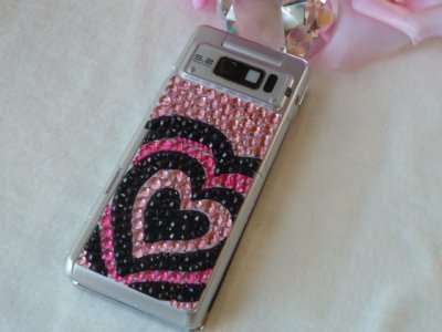 画像2: 【デコ電シート】　オーダー品　★SH906i★　裏面・小悪魔ハートプッチ