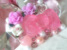 画像3: 【softbank専用・充電器デコシート】　オーダー品★ローズピンク薔薇姫♪ (3)