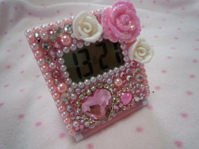 画像2: 【時計】　姫系・薔薇プリンセス♪置き時計