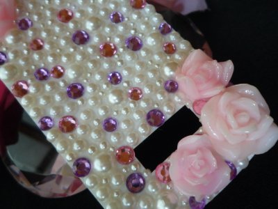 画像3: 【デコ電シート】 オーダー品 ★N-02A★ パールクリームドット ローズ