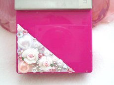 画像2: 【デコ電シート】　オーダー品★ちょこっとデコ電★　プリンセス*ツインローズ (2)