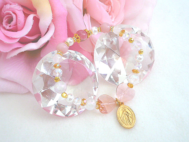 画像3: インカローズ*姫系*マリア*不思議なメダイ*恋*結婚運*天然石*ブレスレット (3)