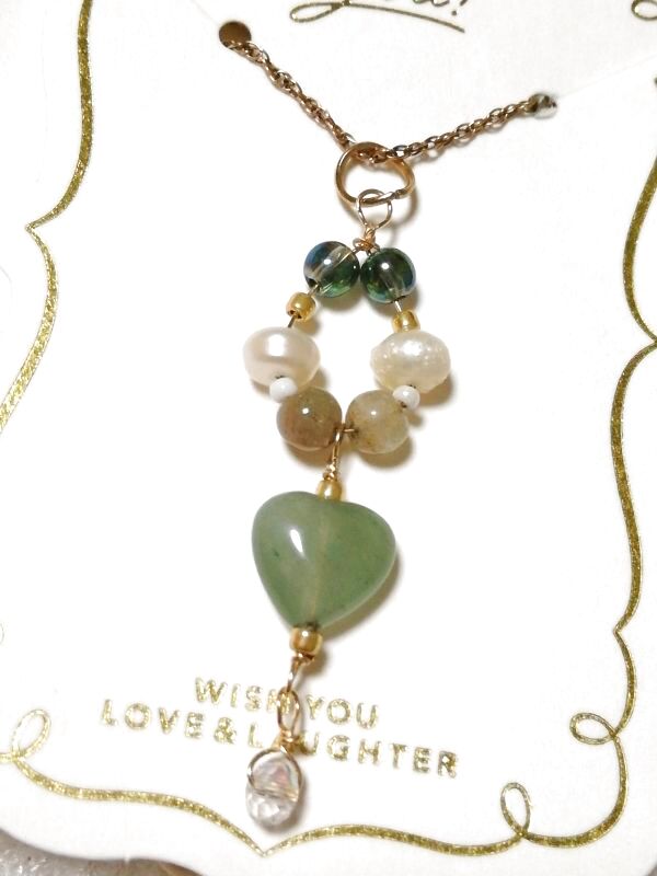 画像3: キラキラ♡ ネックレス ♡ トップ ♡ ゆらゆらハート (3)