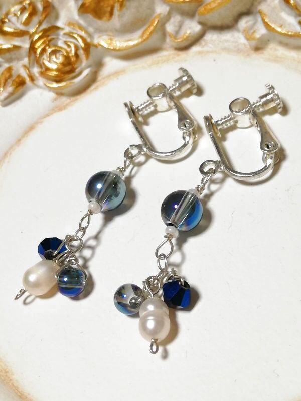 画像3: キラキラ♡ silky ocean ♡ イヤリング ♡ @srutiako ♡  (3)