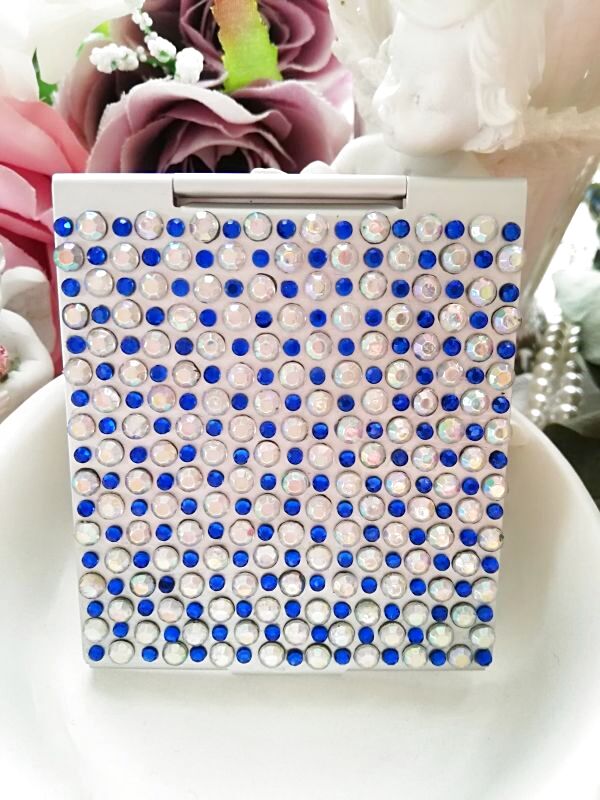 画像4: 【ミラー】　エレガンス*幾何学＊模様　ロイヤルブルー×オーロラ (4)