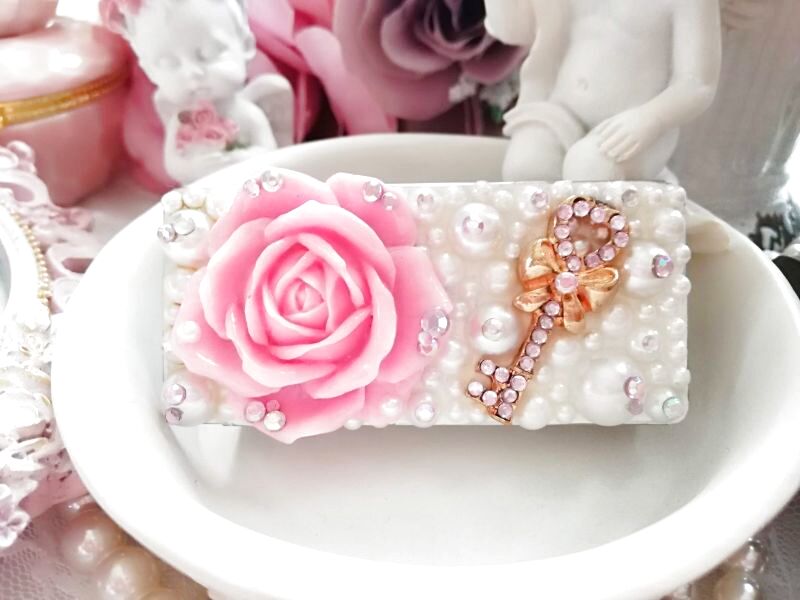 画像2: フリスクケース　薔薇　パール (2)