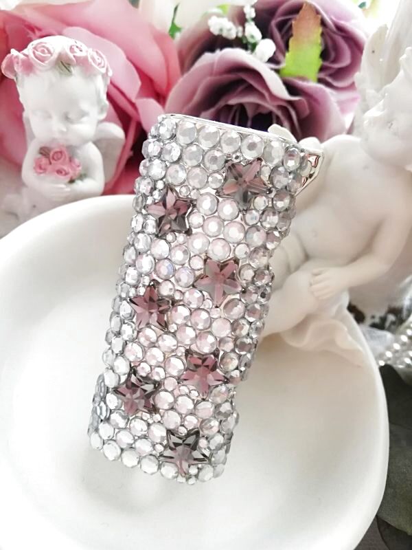 画像2: 【オーダー品*ライターケース】 ダイヤモンド・スター*simple silver decoration* (2)