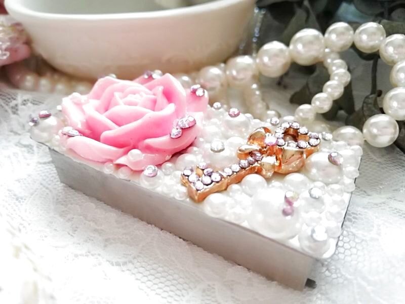 画像4: フリスクケース　薔薇　パール (4)