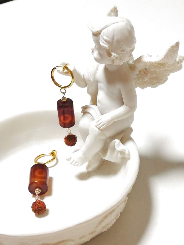 画像4: キラキラ♡ ティアラ ♡レオパード 風♡ イヤリング ♡ @srutiako ♡ (4)