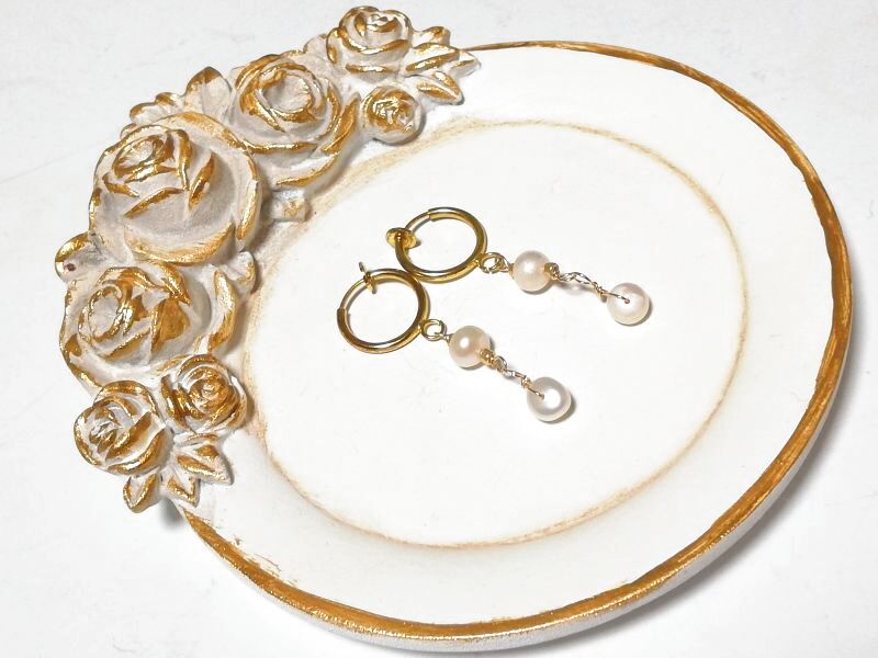 画像3: キラキラ♡ ennui ♡ライン*パール♡ イヤリング ♡ @srutiako ♡ (3)