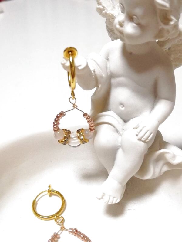 画像5: キラキラ♡ ティアラ ♡gold ruria♡ イヤリング ♡ @srutiako ♡ (5)