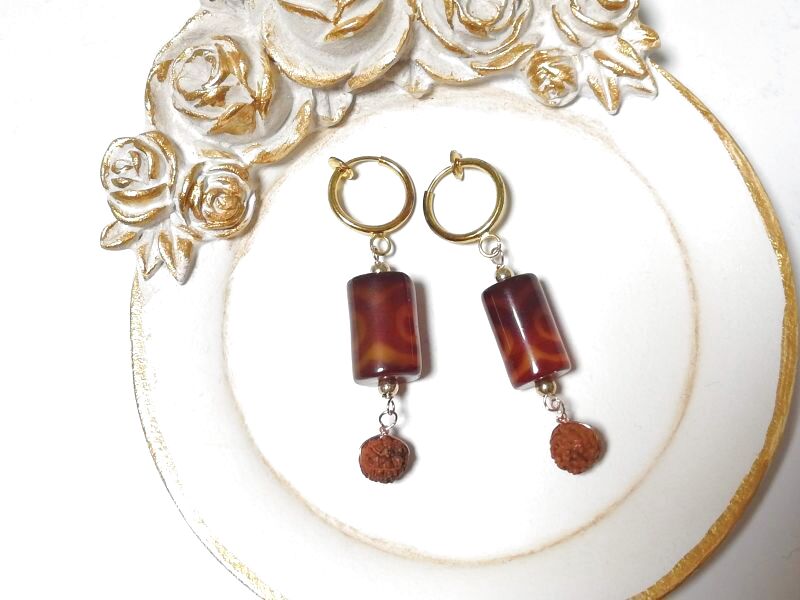 画像3: キラキラ♡ ティアラ ♡レオパード 風♡ イヤリング ♡ @srutiako ♡ (3)