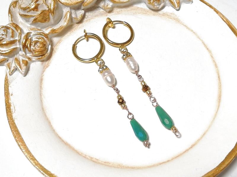 画像5: キラキラ♡ queen of emerald tiara  ♡スワロフスキー♡ イヤリング ♡ @srutiako ♡ (5)