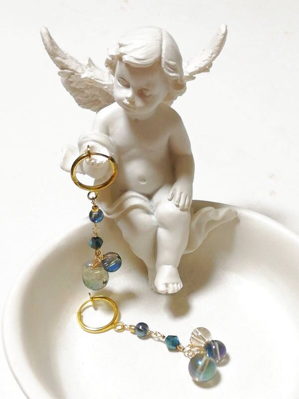 画像5: キラキラ♡ cosmo ♡melody*アクアオーラ♡ イヤリング ♡ @srutiako ♡ (5)