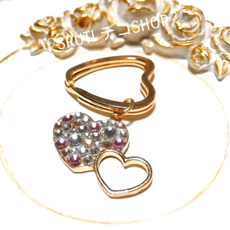 画像2: 【キーホルダー】 キラキラ ♡luxury×pretty♡ キーホルダー リング (2)