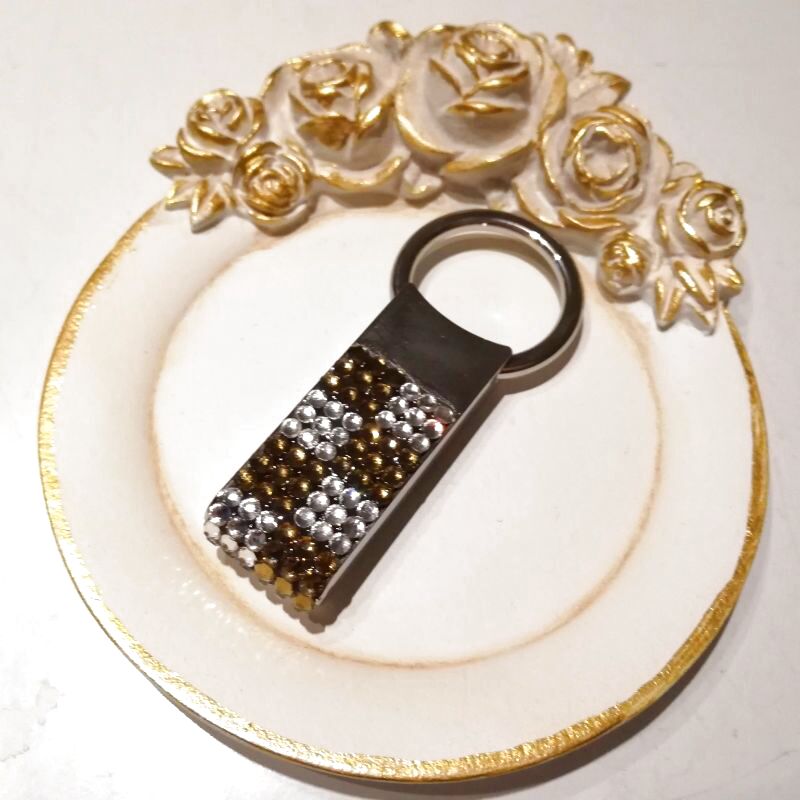 画像4: 【キーホルダー】 💛オーダー作品💛　キラキラ ♡luxury×simple♡　ダミエ柄　キーリング　キーホルダー (4)